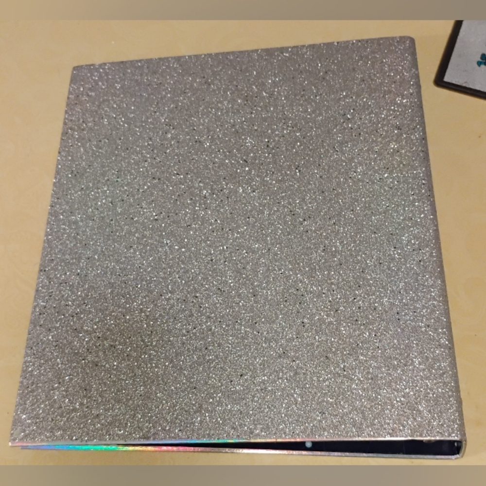 SILVER GLITTER 3 RING BINDER - Picture 4 of 4